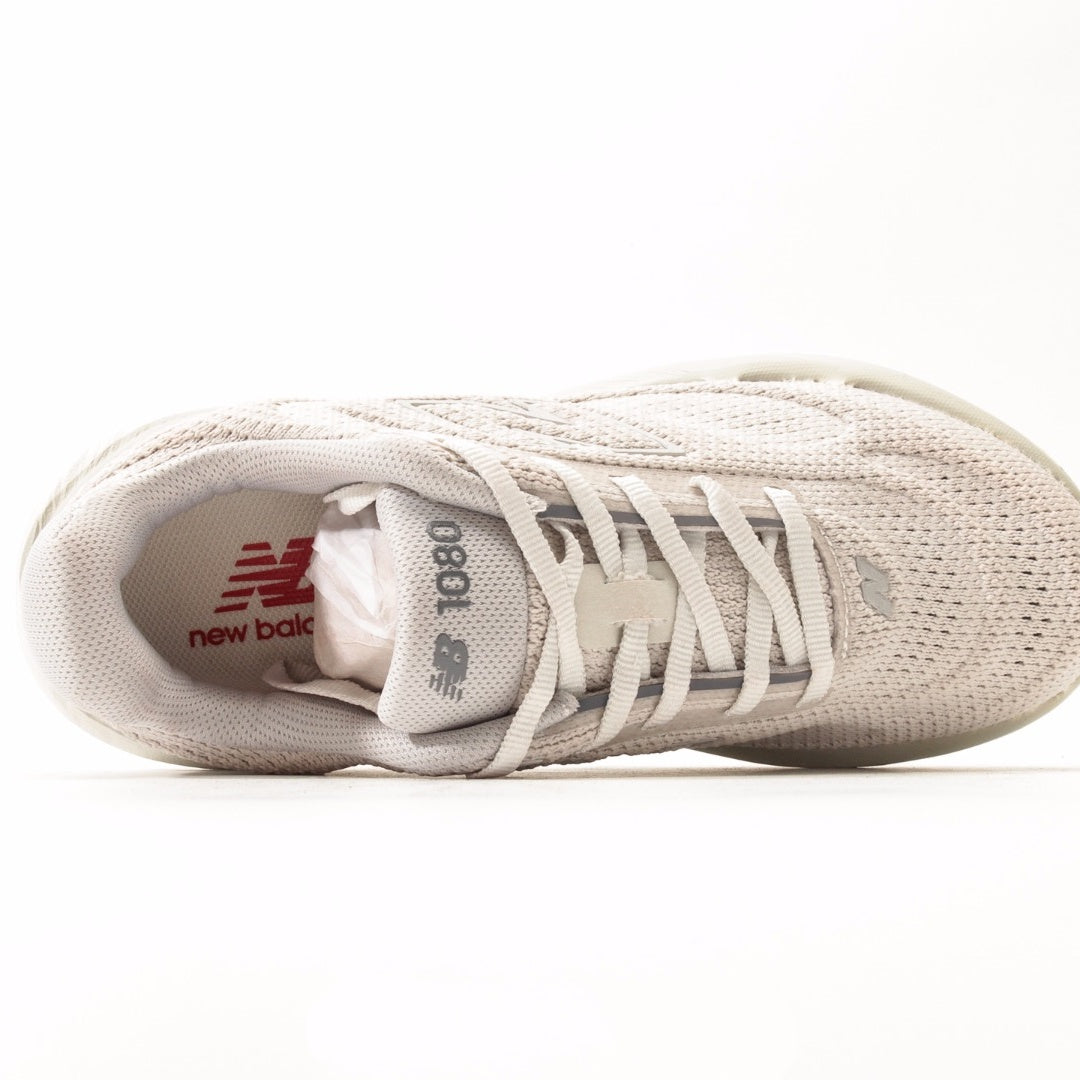 New Balance 1080 Cream & Beige Sneakers