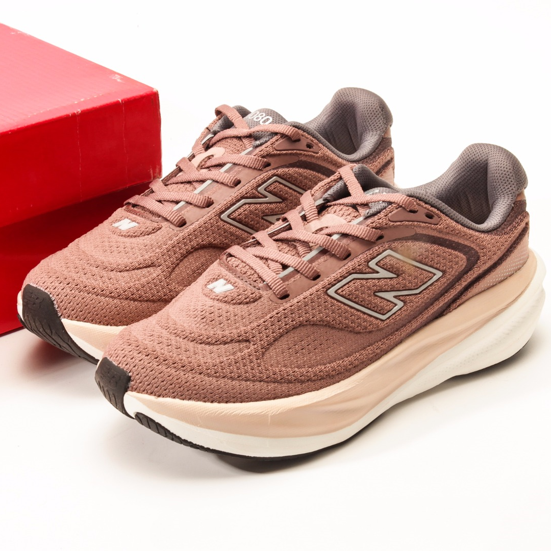 New Balance 1080 Dusty Rose & Cream Sneakers