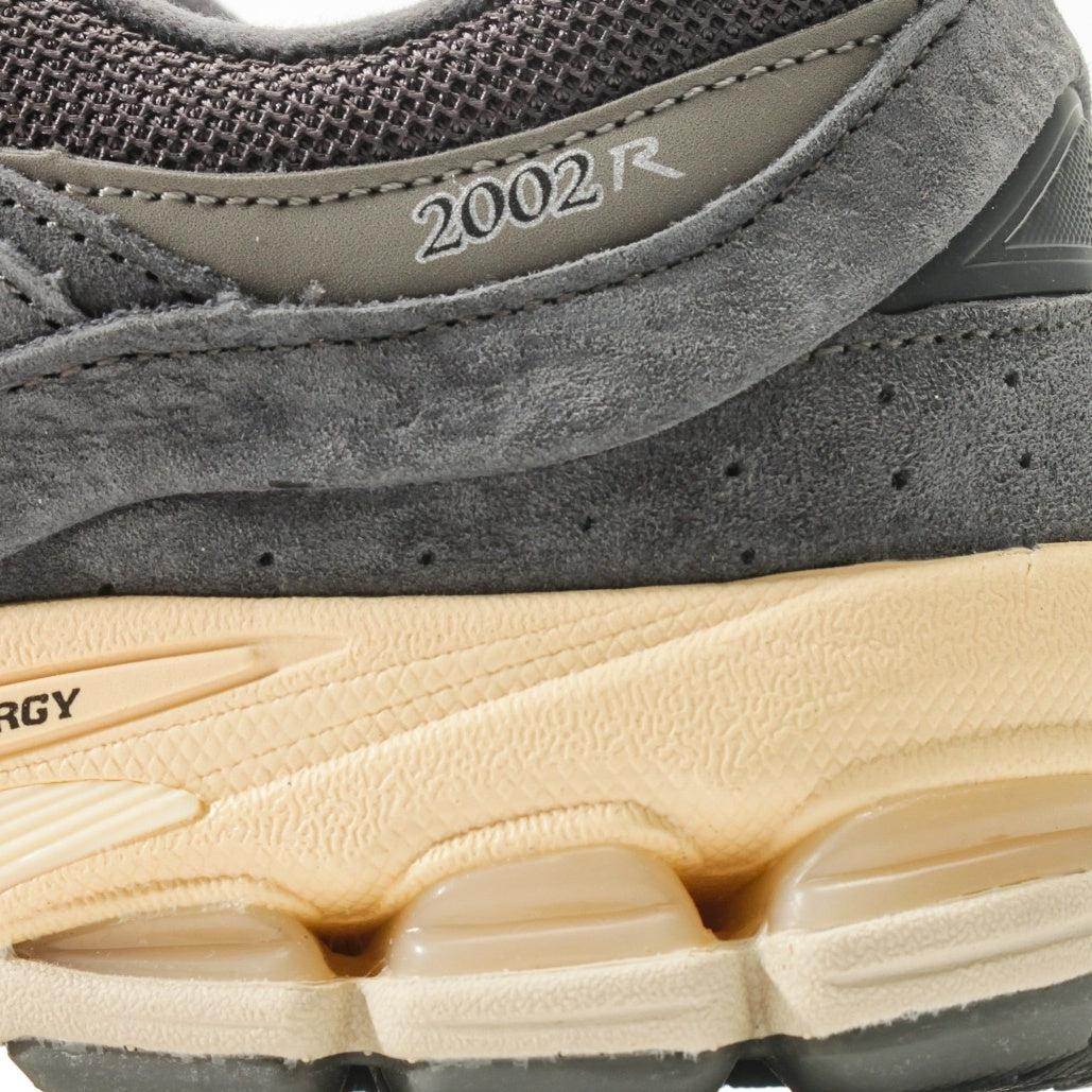 New Balance 2002R Charcoal Grey & Cream Retro Sneakers